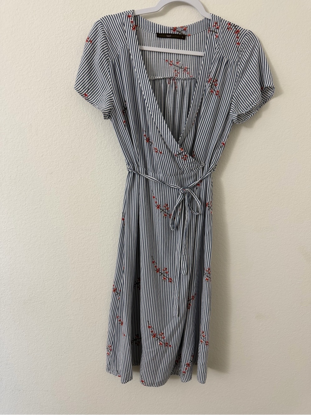 Anthropologie Azel Hazel Haze Wrap Midi Dress